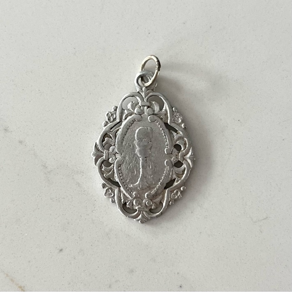 Vintage Sterling Silver Catholic Chalice Medal